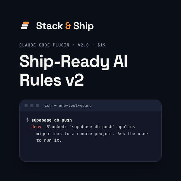 Ship-Ready AI Rules v2 cover